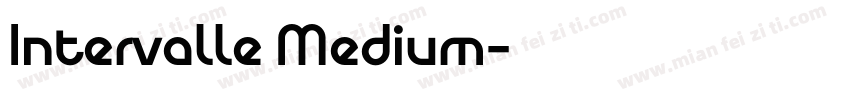 Intervalle Medium字体转换